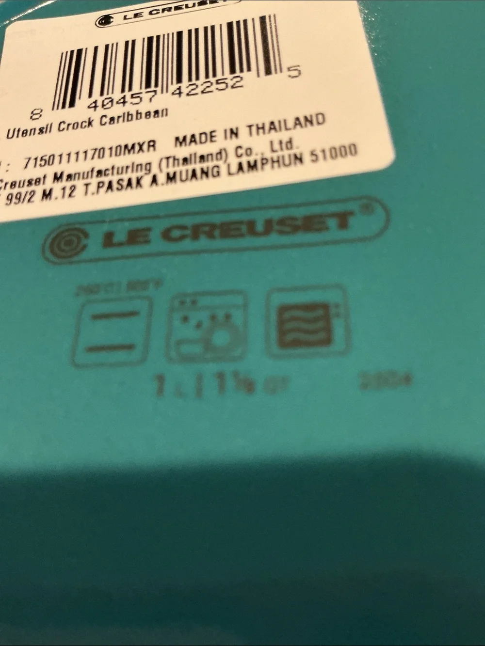 Le Creuset Caribbean Blue Ombré Utensils Crock - 1L